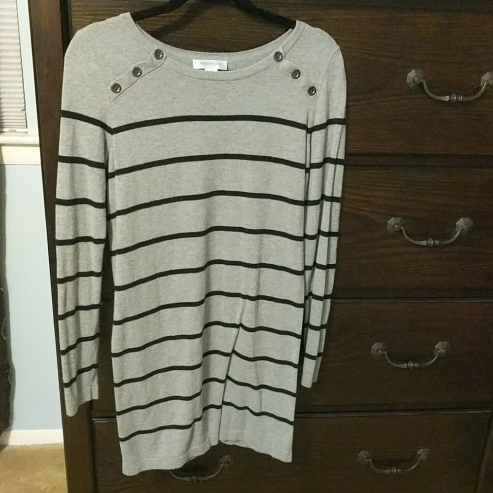 Maternity sweater dress